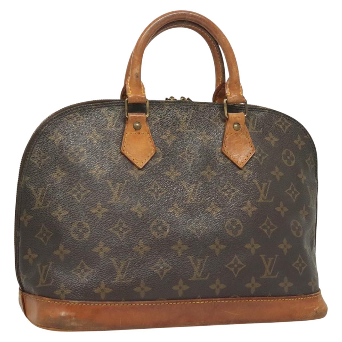 LOUIS VUITTON Monogram Alma Hand Bag M51130 LV Auth BA3049