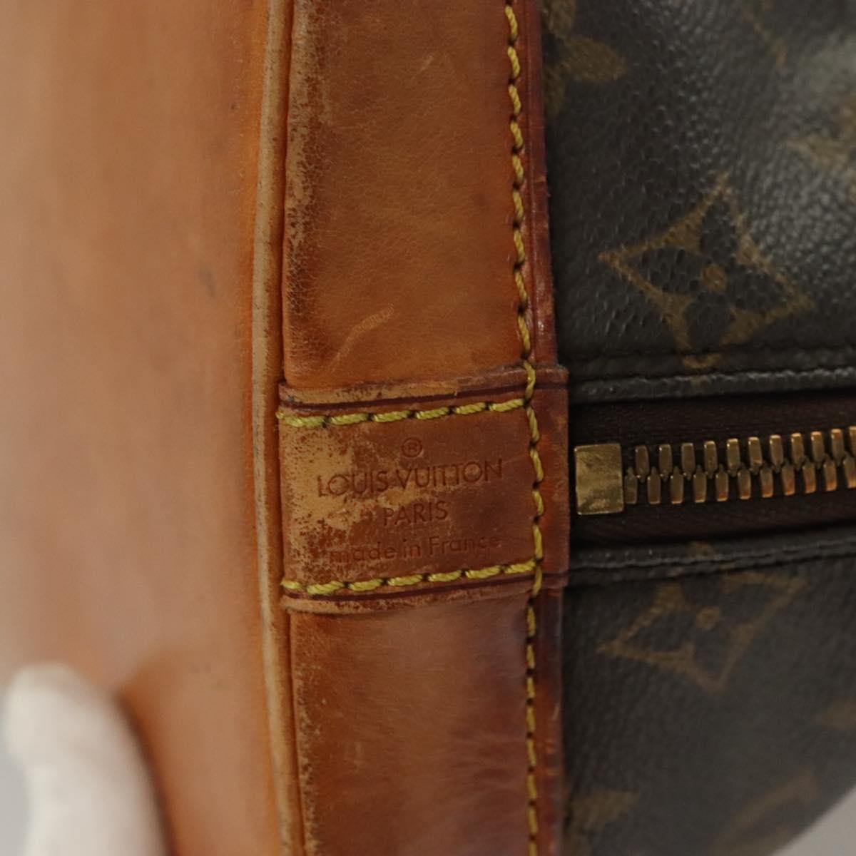 LOUIS VUITTON Monogram Alma Hand Bag M51130 LV Auth BA3049