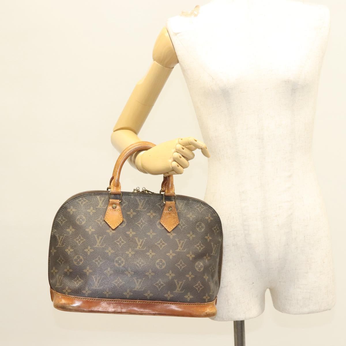 LOUIS VUITTON Monogram Alma Hand Bag M51130 LV Auth BA3049