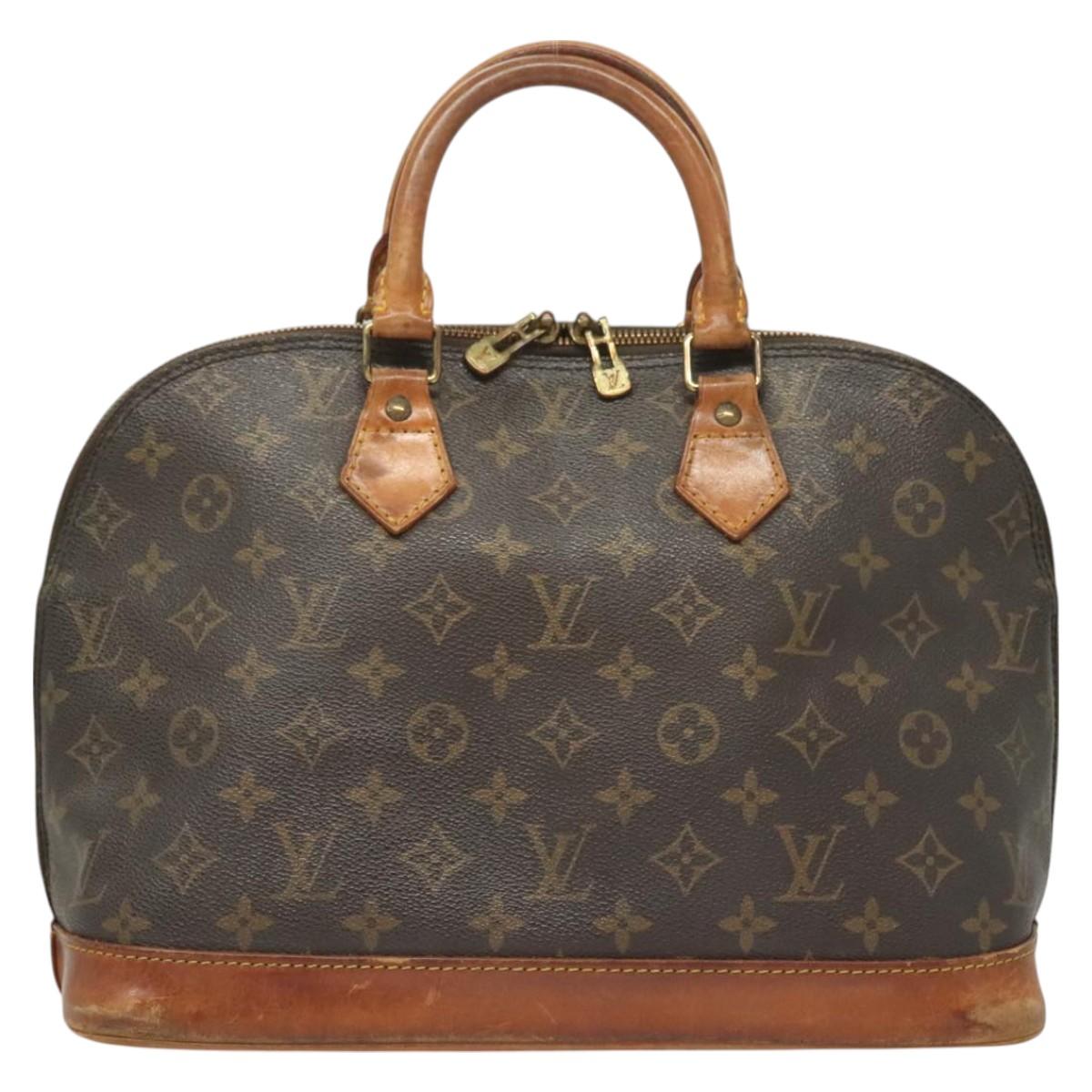 LOUIS VUITTON Monogram Alma Hand Bag M51130 LV Auth BA3049
