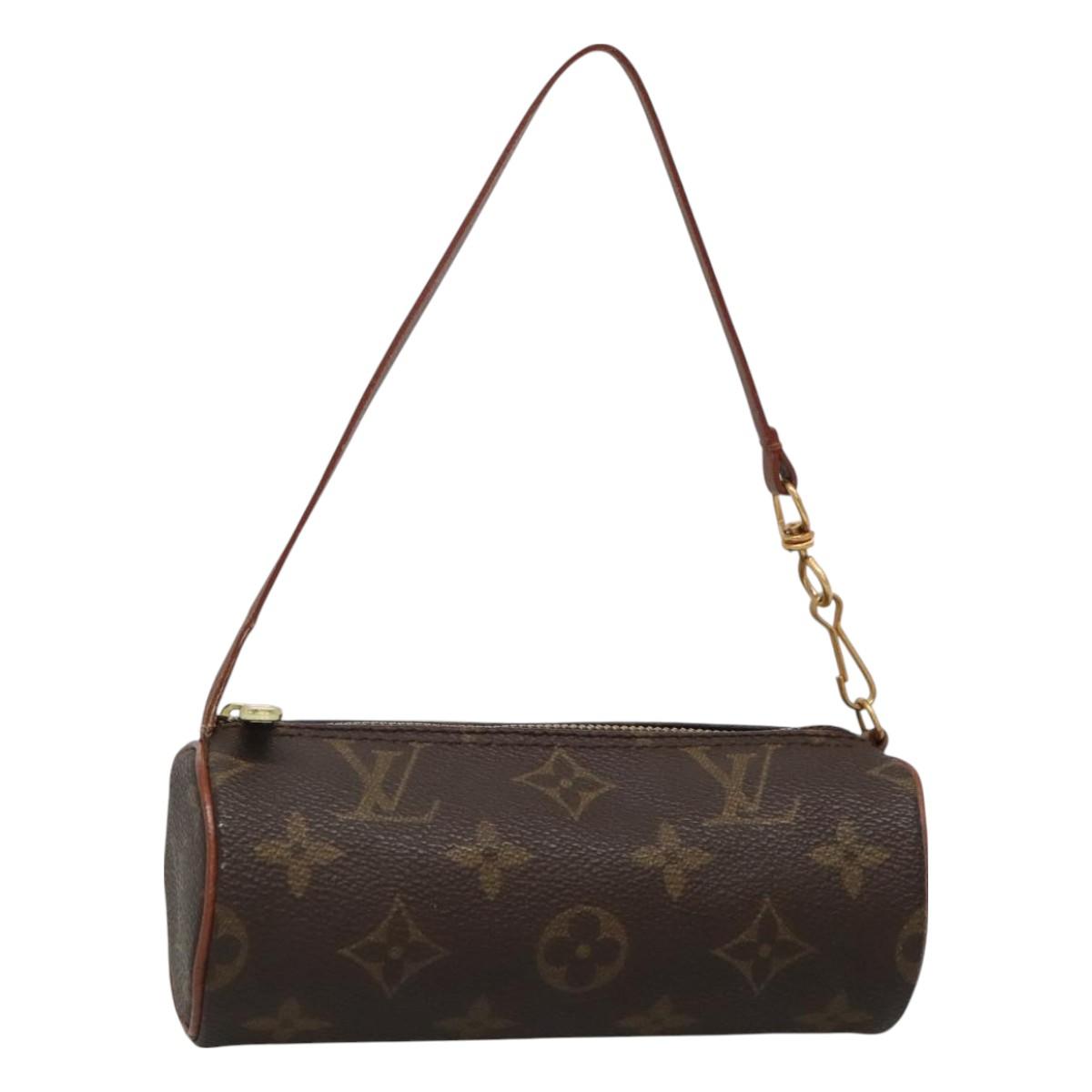 LOUIS VUITTON Monogram Papillon Pouch LV Auth BA3072