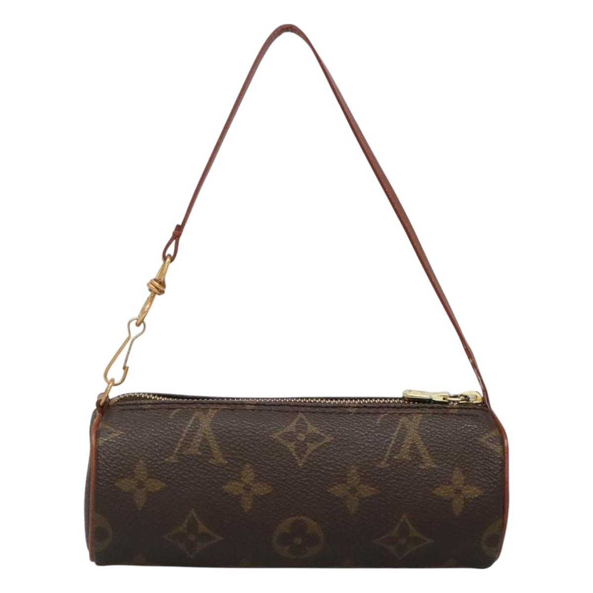 LOUIS VUITTON Monogram Papillon Pouch LV Auth BA3072