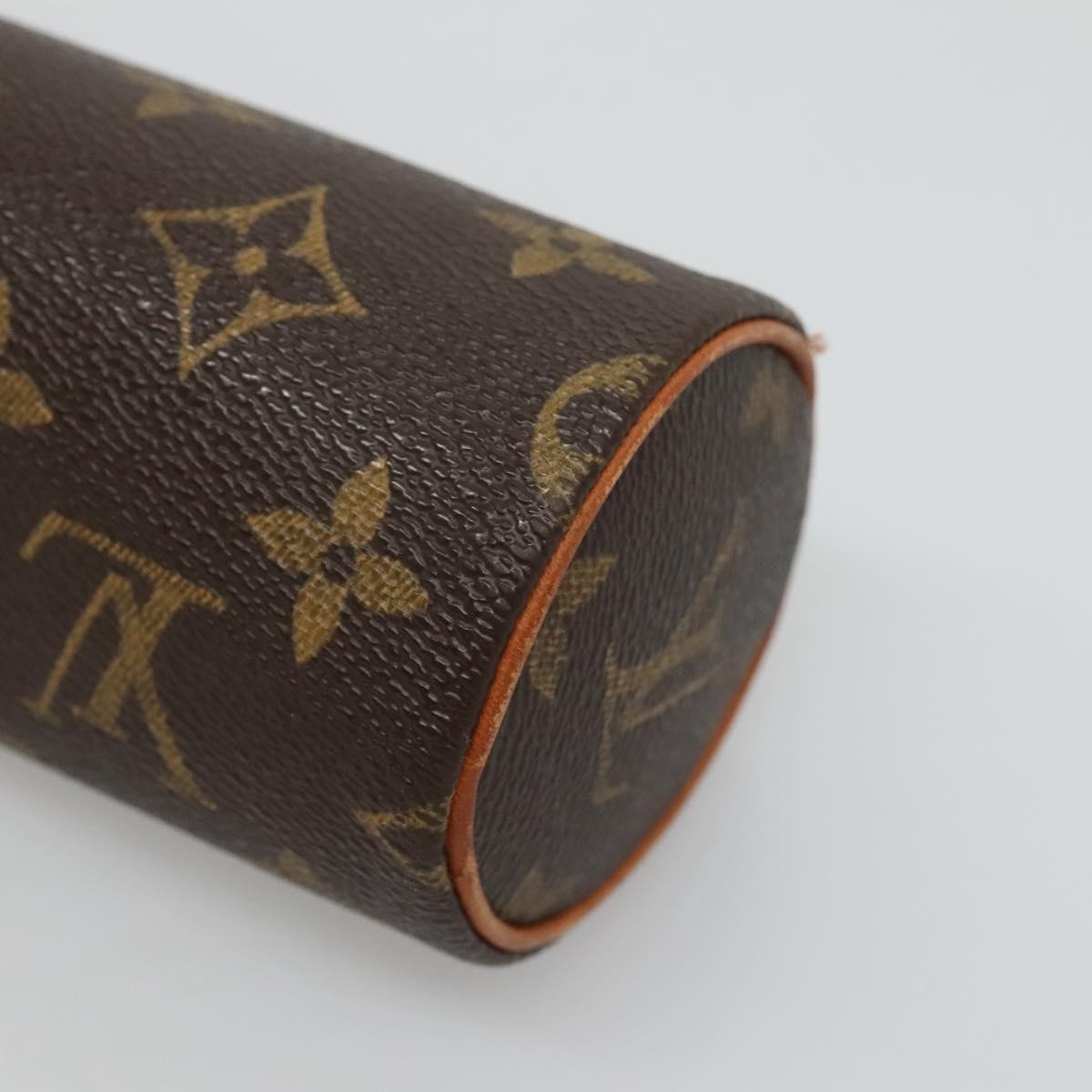 LOUIS VUITTON Monogram Papillon Pouch LV Auth BA3078