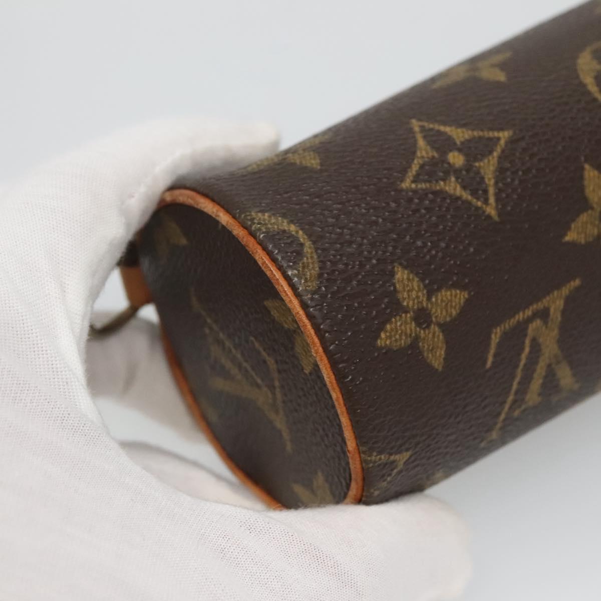 LOUIS VUITTON Monogram Papillon Pouch LV Auth BA3078