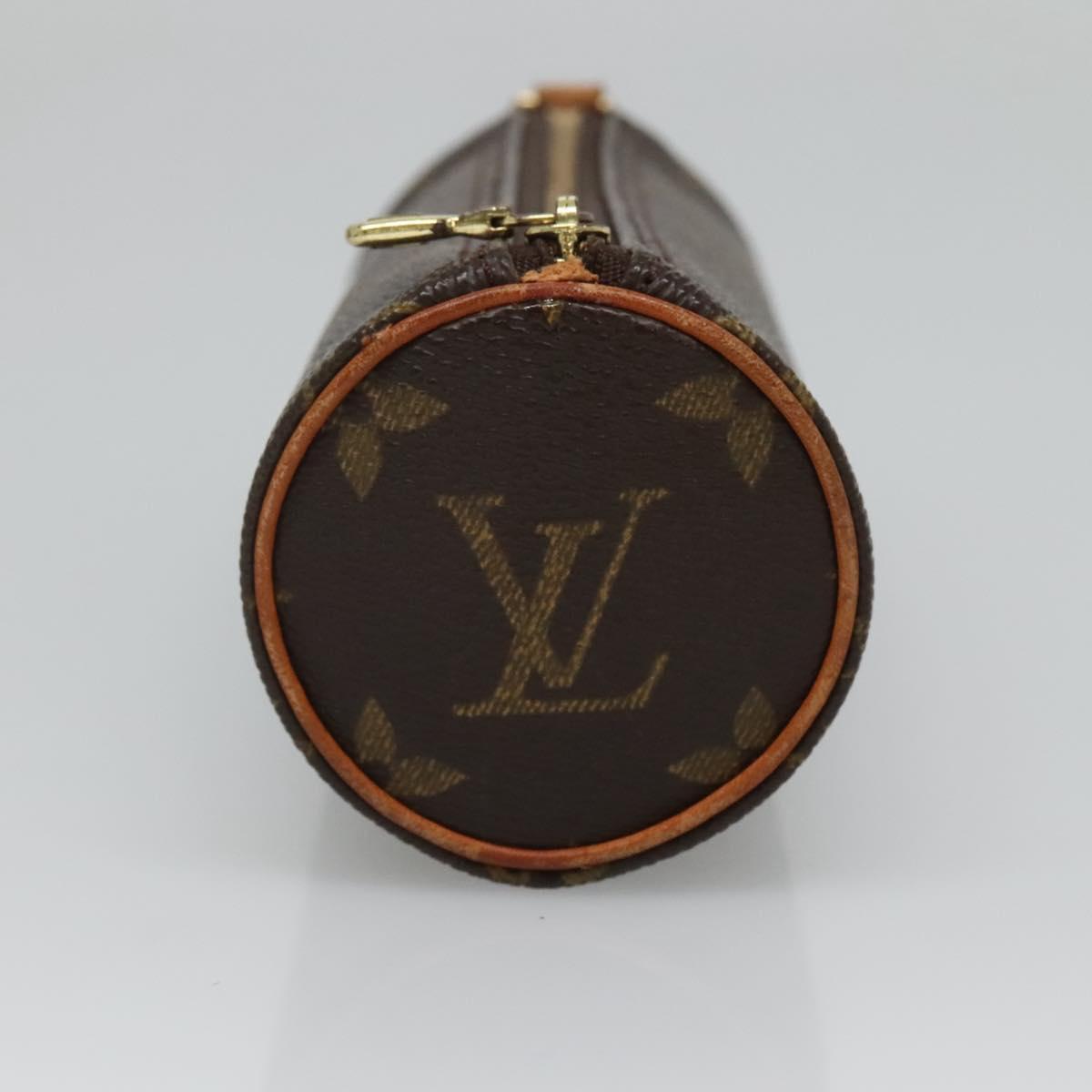 LOUIS VUITTON Monogram Papillon Pouch LV Auth BA3078