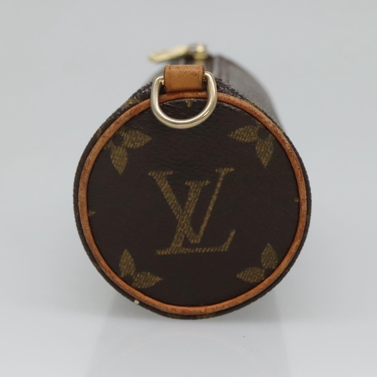 LOUIS VUITTON Monogram Papillon Pouch LV Auth BA3078