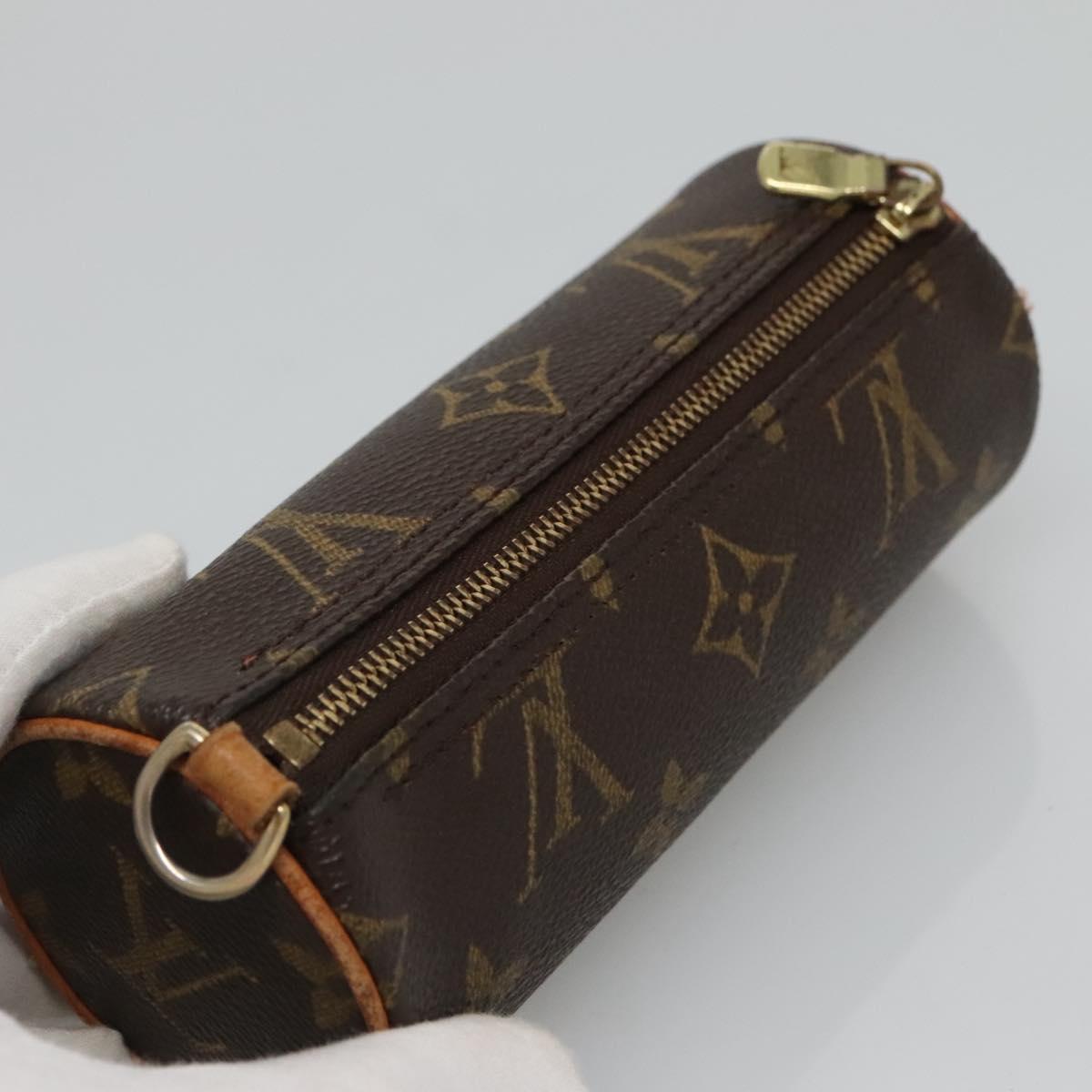 LOUIS VUITTON Monogram Papillon Pouch LV Auth BA3078
