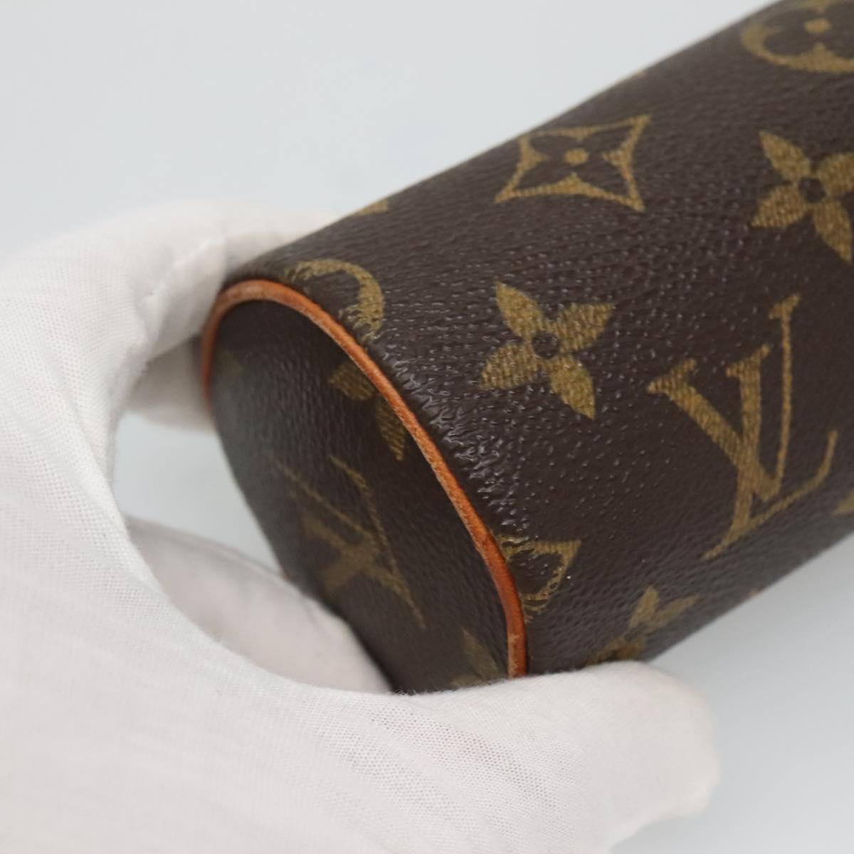 LOUIS VUITTON Monogram Papillon Pouch LV Auth BA3078