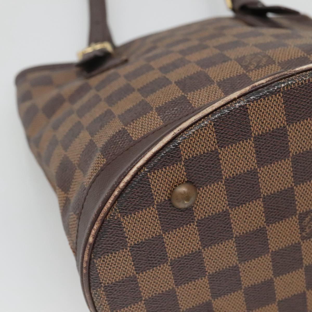 LOUIS VUITTON Damier Ebene Marais Shoulder Bag N42240 LV Auth BA310