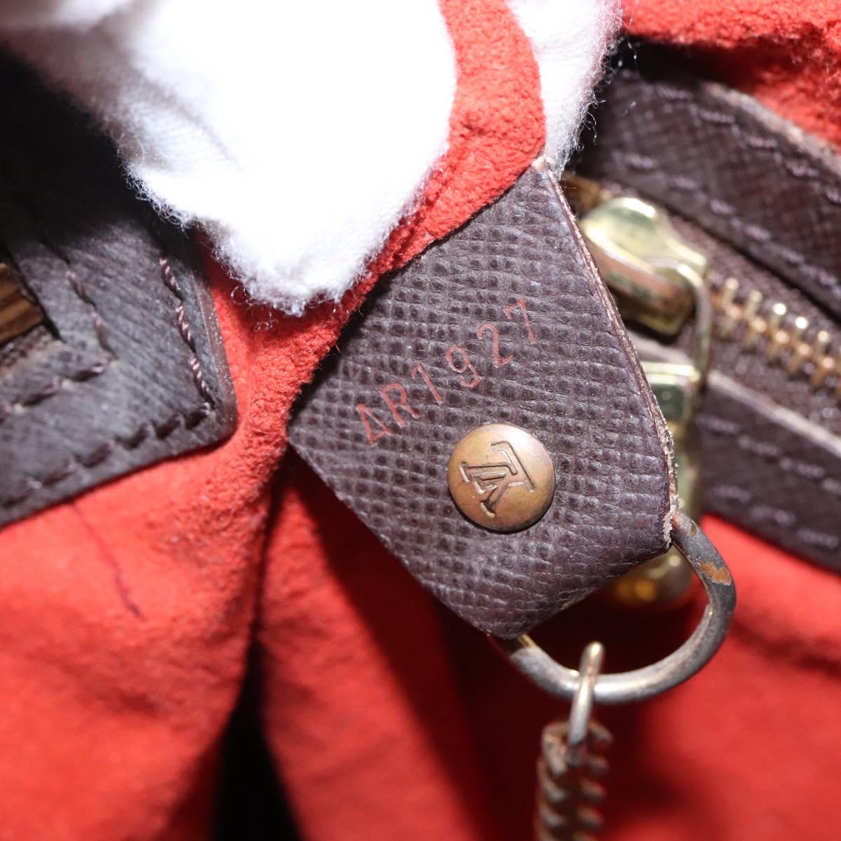 LOUIS VUITTON Damier Ebene Marais Shoulder Bag N42240 LV Auth BA310