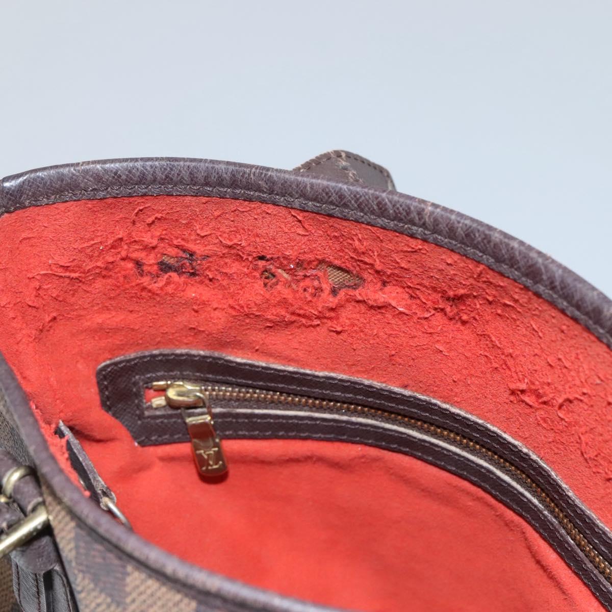 LOUIS VUITTON Damier Ebene Marais Shoulder Bag N42240 LV Auth BA310