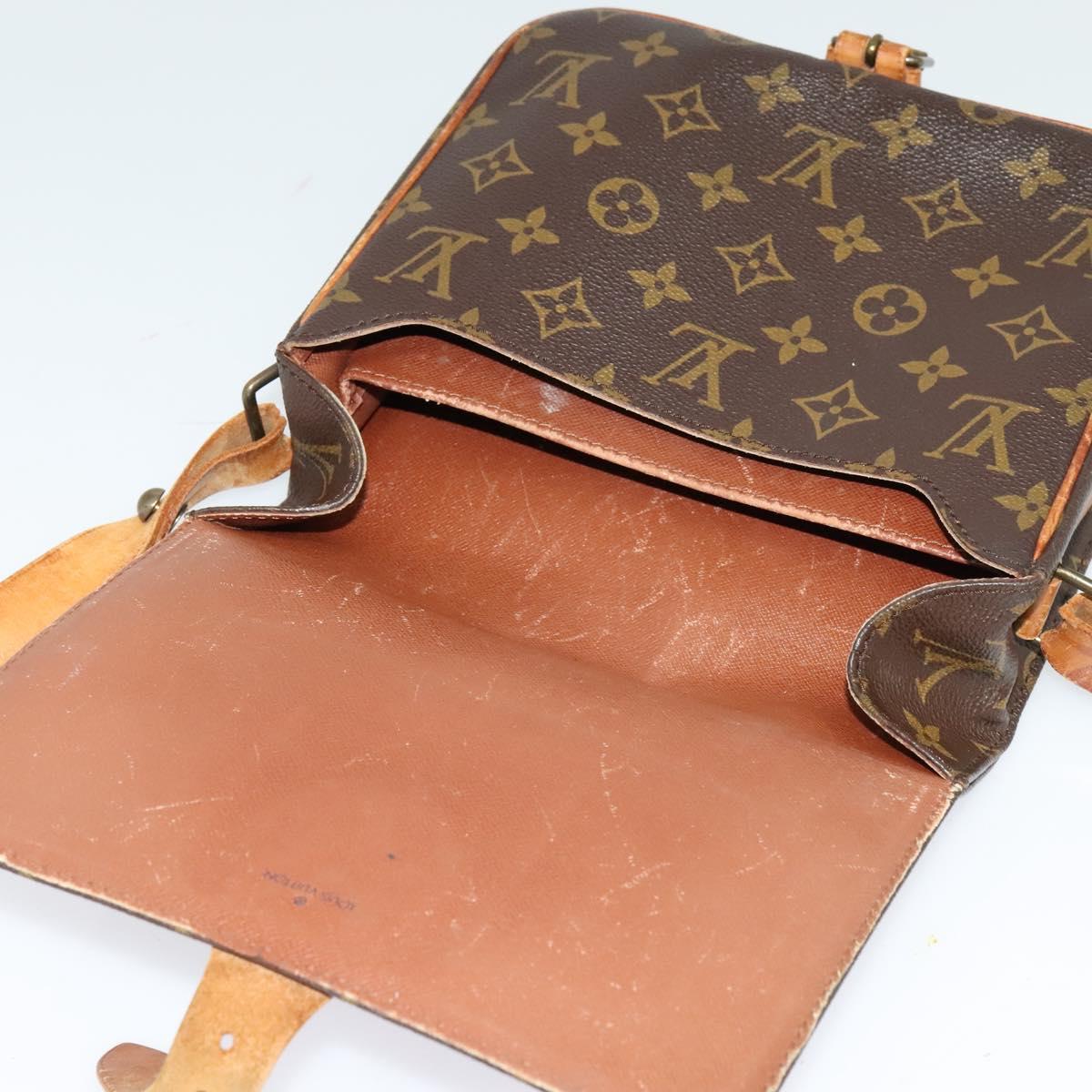 LOUIS VUITTON Monogram Cartesier MM Shoulder Bag M51253 LV Auth BA3130