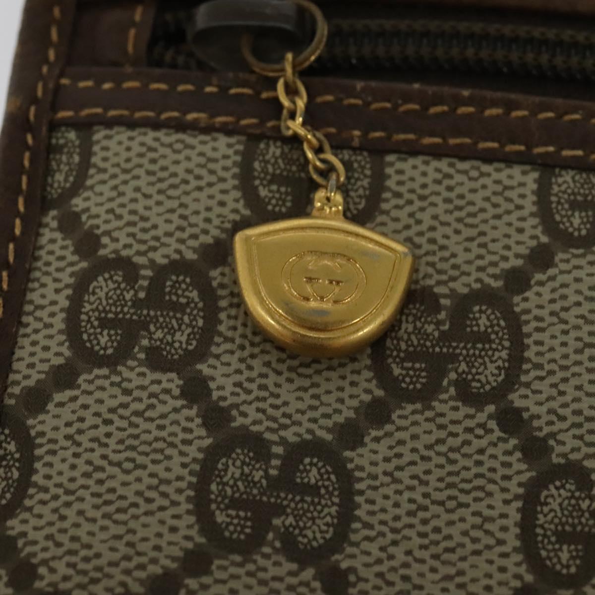 GUCCI GG Supreme Shoulder Bag PVC Beige Gold 004 904 0671 Auth BA3133