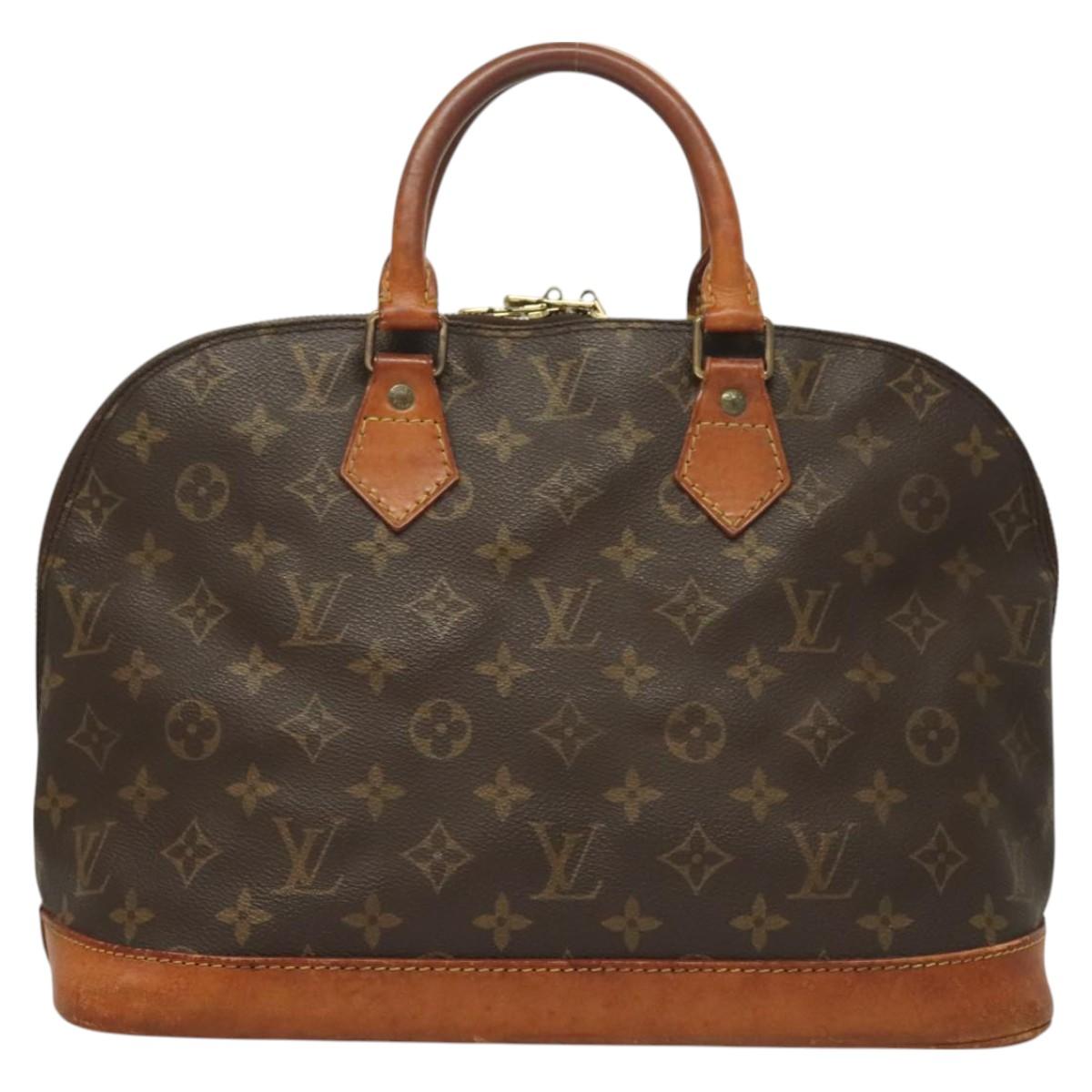 LOUIS VUITTON Monogram Alma Hand Bag M51130 LV Auth BA3162