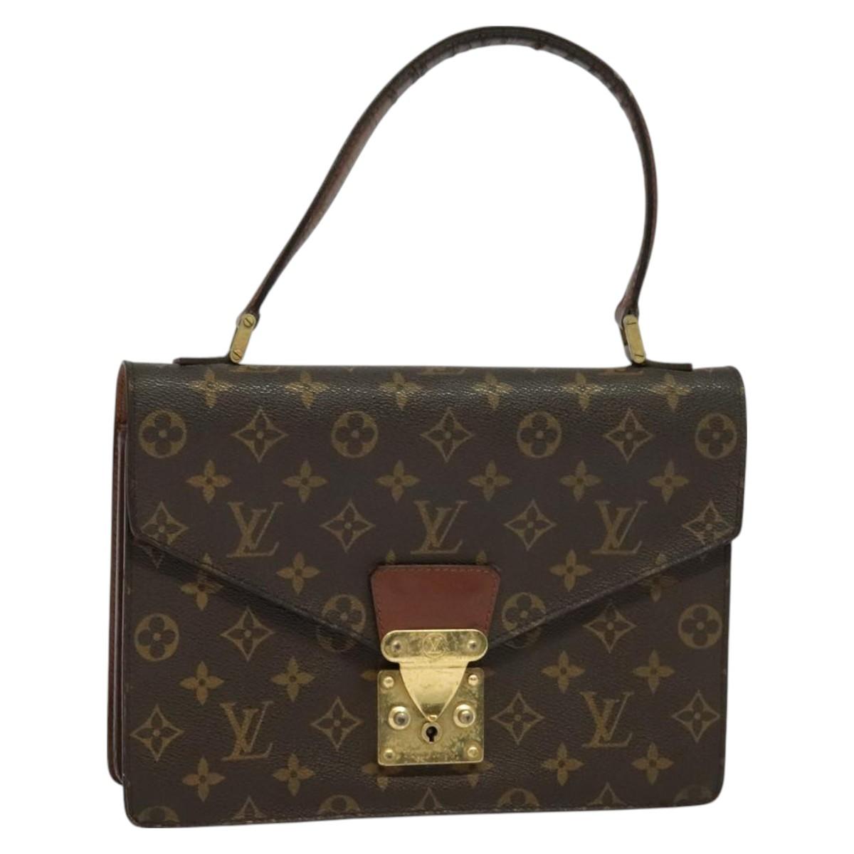 LOUIS VUITTON Monogram Concorde Hand Bag M51190 LV Auth BA3163
