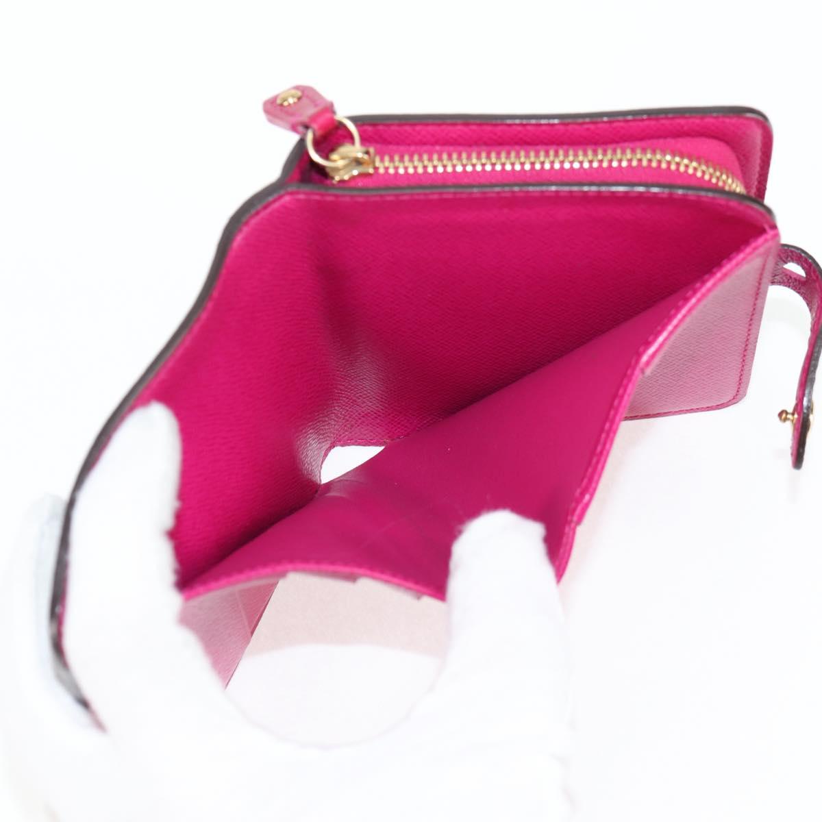 LOUIS VUITTON Monogram Perfo Compact zip Bifold Wallet M95188 LV Auth BA3167V