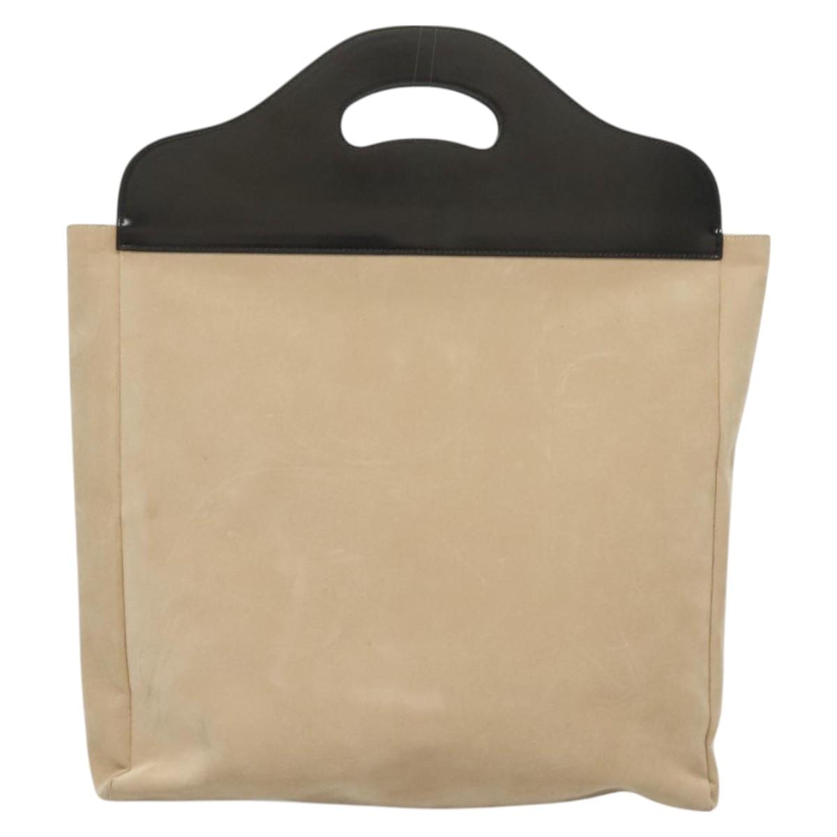 GUCCI Hand Bag Suede Beige 002 8000 Auth BA3177