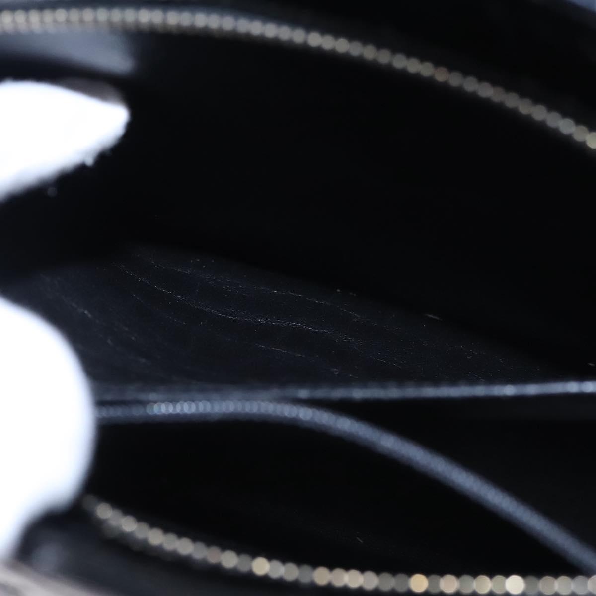 CHANEL Matelasse Tote Bag Patent leather Black CC Auth BA322