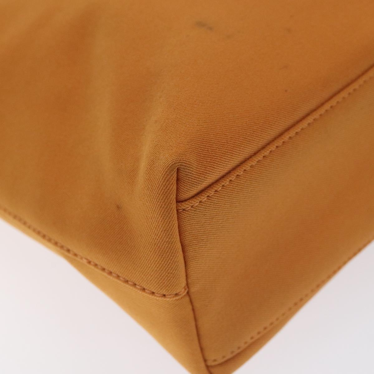 Salvatore Ferragamo Shoulder Bag Canvas Orange Auth BA3239