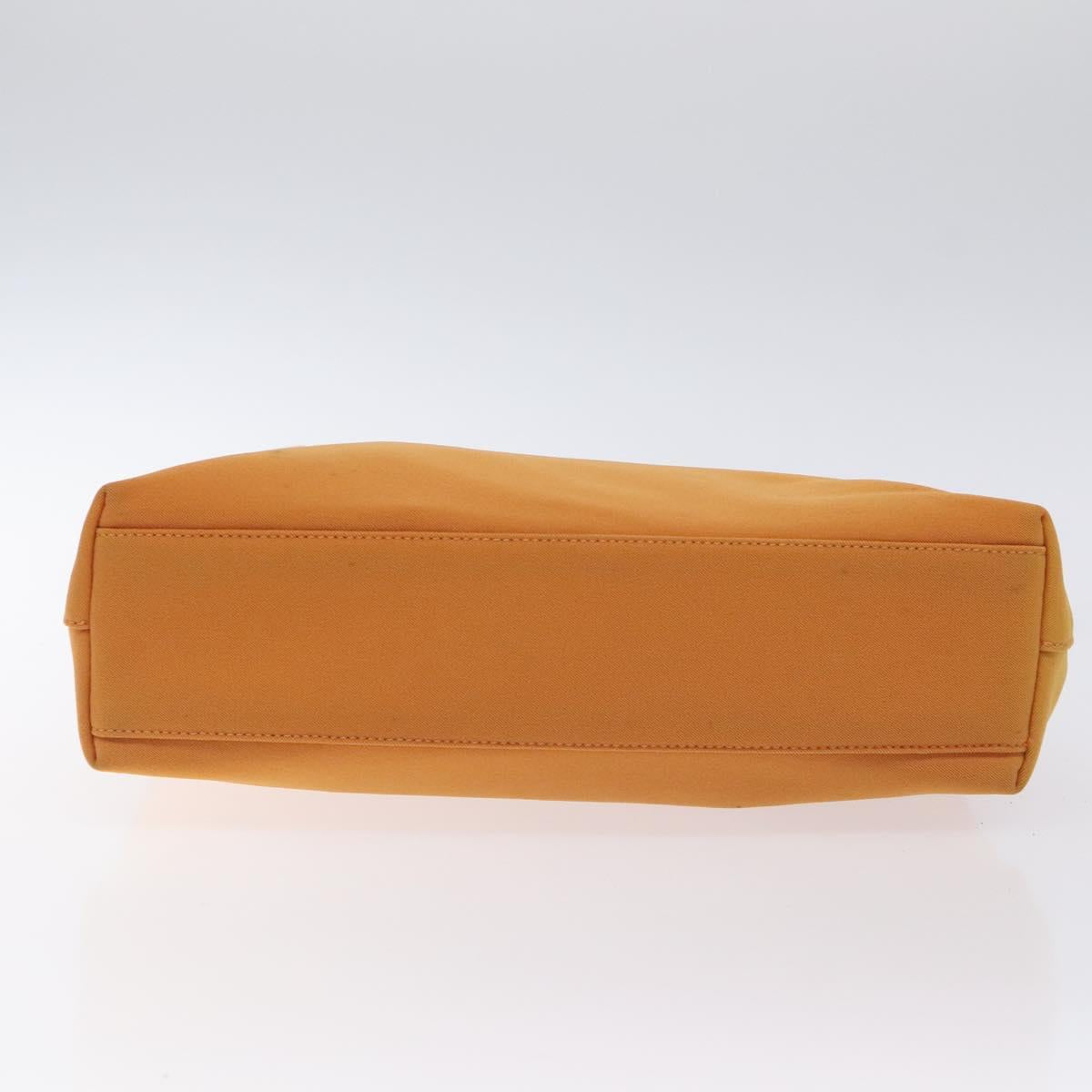 Salvatore Ferragamo Shoulder Bag Canvas Orange Auth BA3239