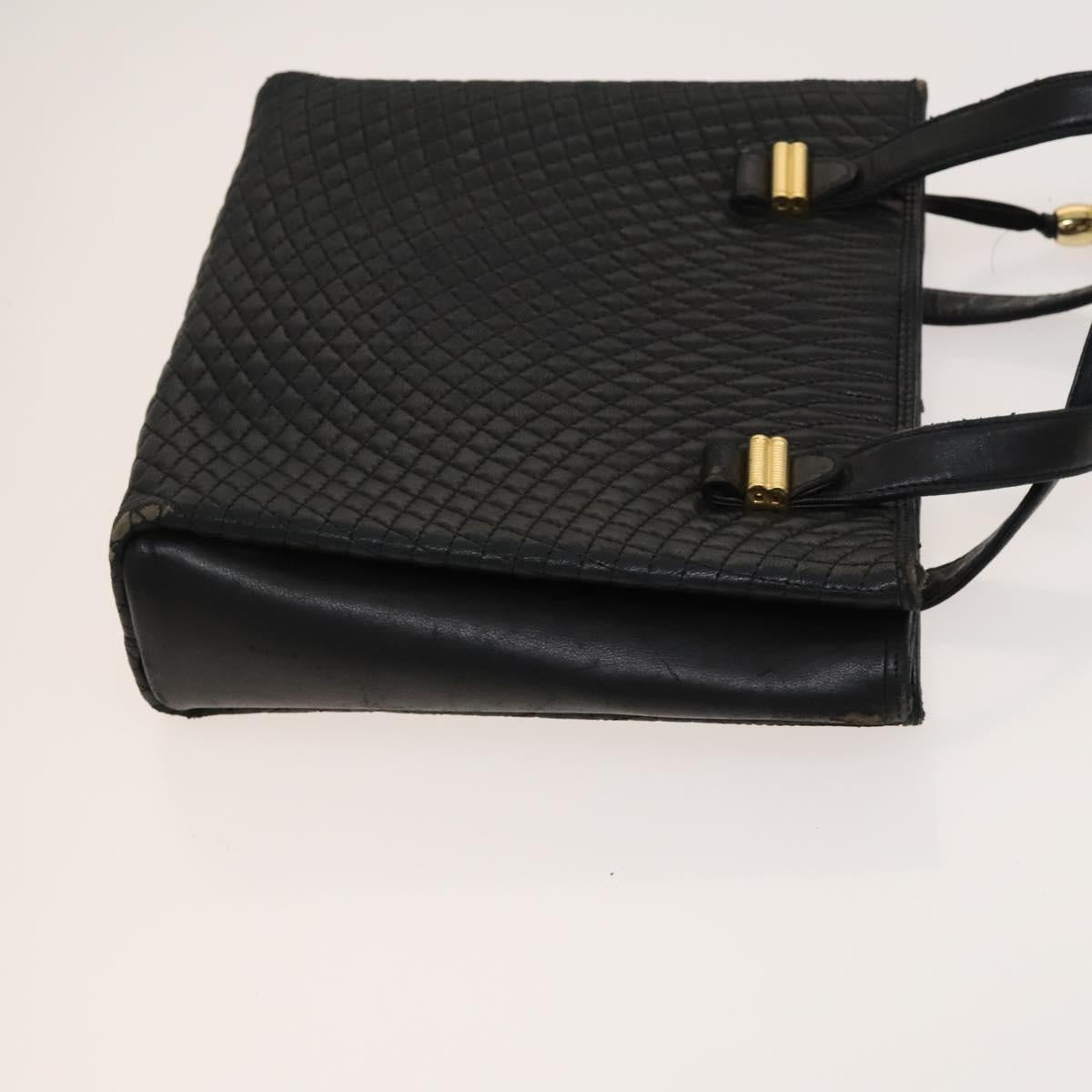 BALLY Quilted Bag Leather 3Set Green Black Brown Auth BA3270