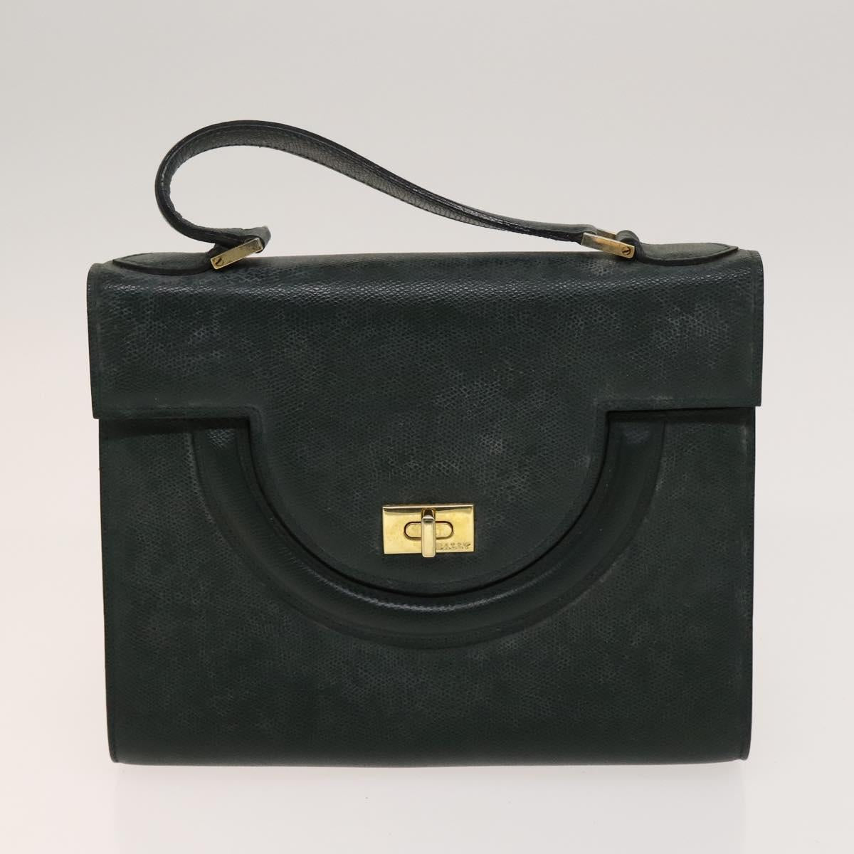 BALLY Quilted Bag Leather 3Set Green Black Brown Auth BA3270