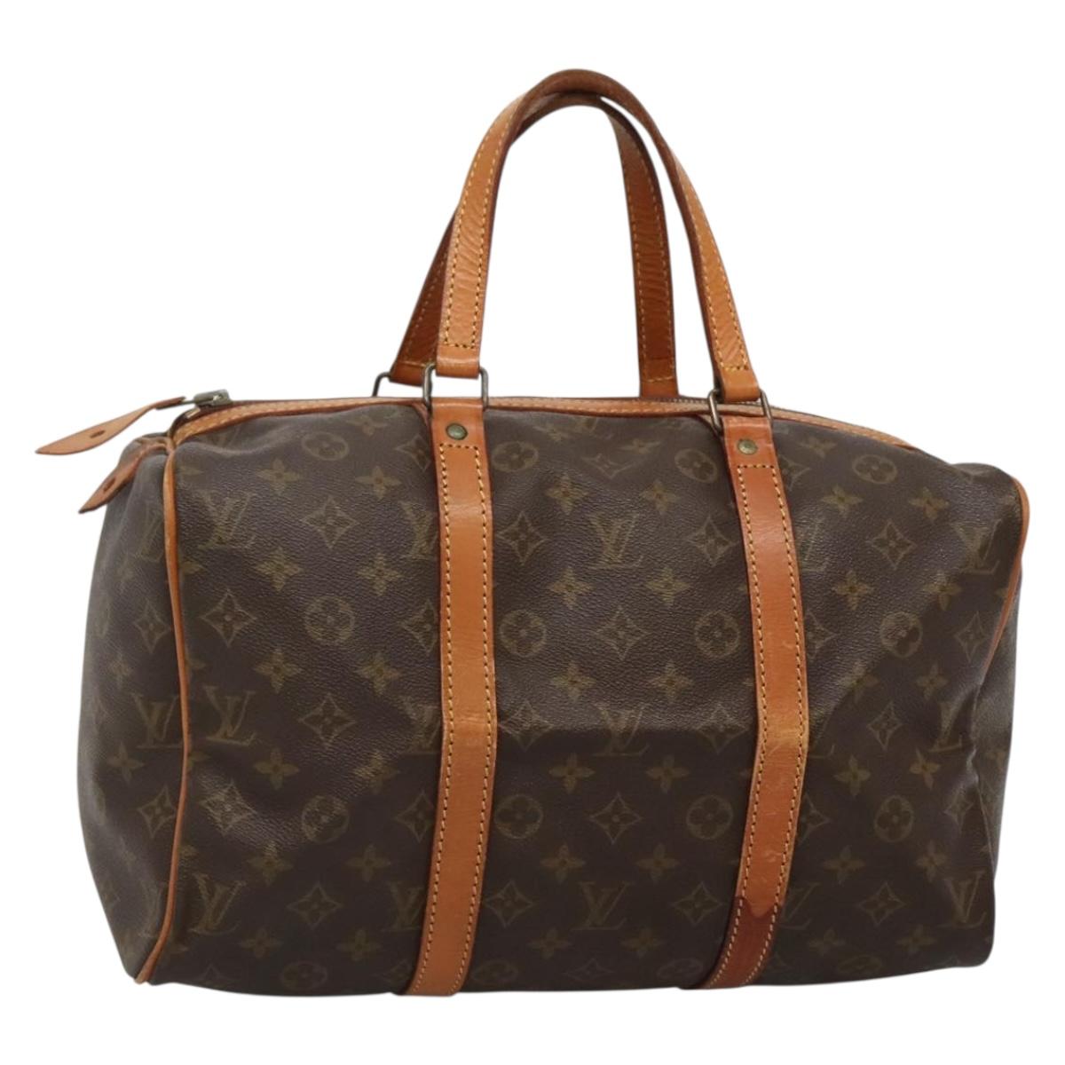 LOUIS VUITTON Monogram Sac Souple 35 Boston Bag Vintage M41626 LV Auth BA3287