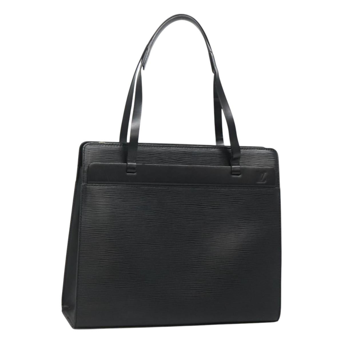 LOUIS VUITTON Epi Croisette PM Tote Bag Black M52492 LV Auth BA3293