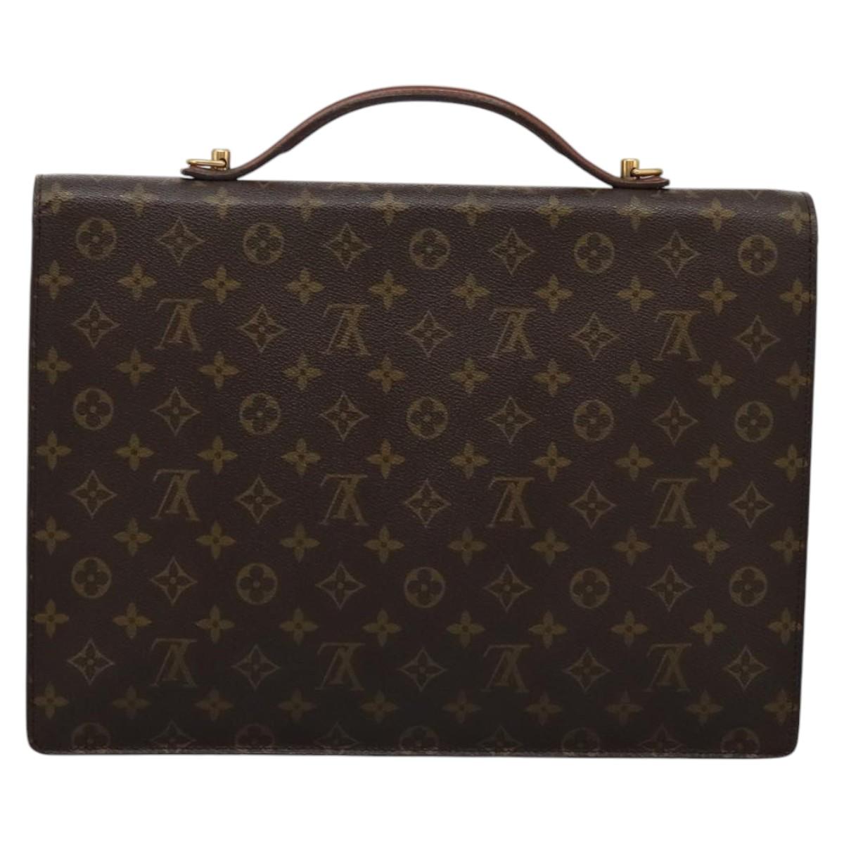 LOUIS VUITTON Monogram Porte Documents Bandouliere Bag M53338 Auth BA331