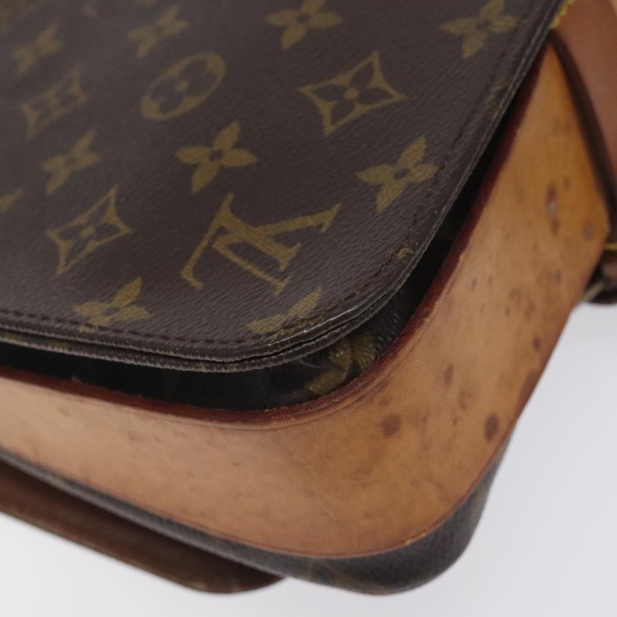 LOUIS VUITTON Monogram Cartouchiere MM Shoulder Bag M51253 LV Auth BA3338