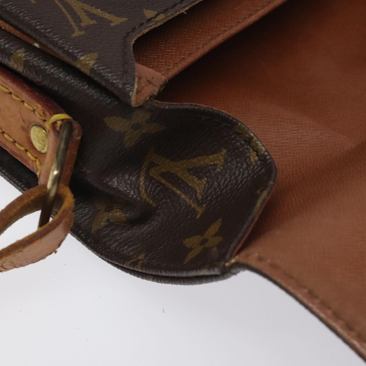 LOUIS VUITTON Monogram Cartouchiere MM Shoulder Bag M51253 LV Auth BA3338