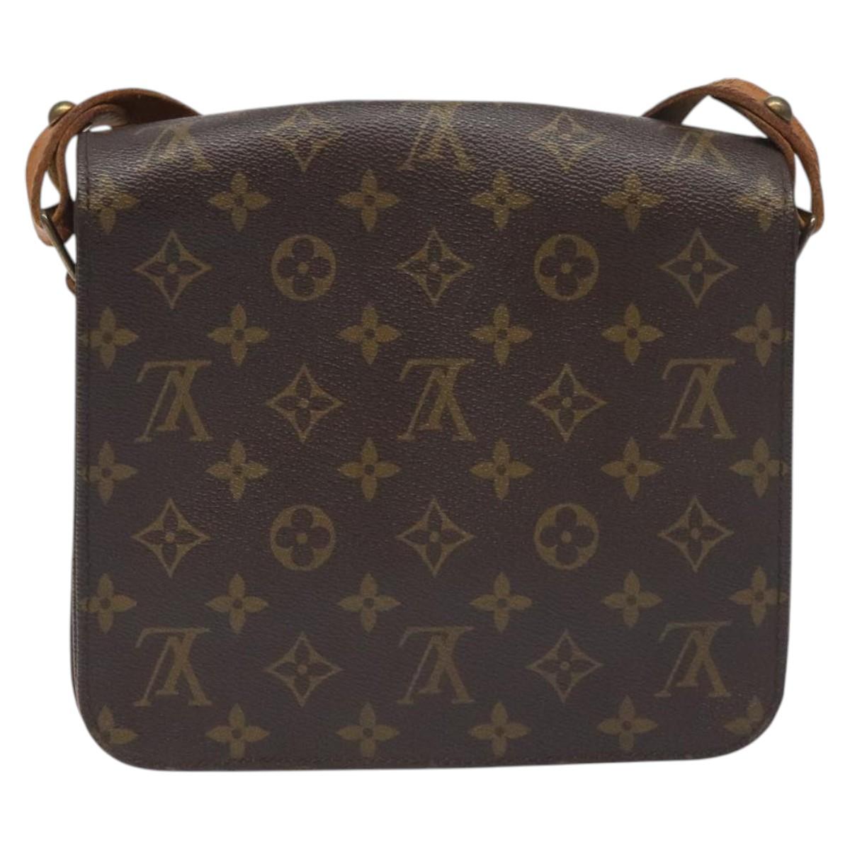 LOUIS VUITTON Monogram Cartouchiere MM Shoulder Bag M51253 LV Auth BA3338