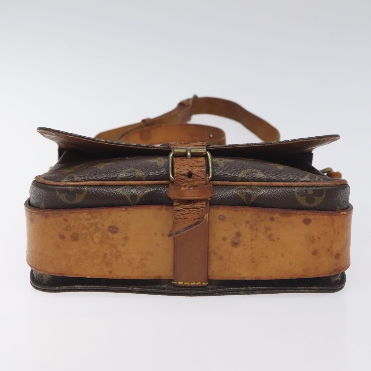 LOUIS VUITTON Monogram Cartouchiere MM Shoulder Bag M51253 LV Auth BA3338
