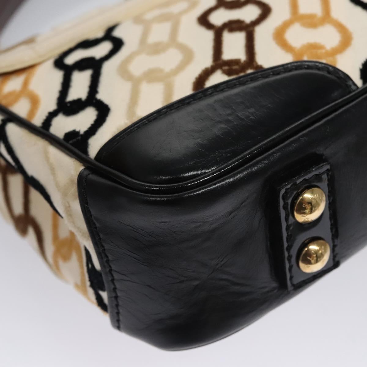 LOUIS VUITTON Monogram Charm Pochette Lover Bag Ivory M95194 LV Auth BA333SAV