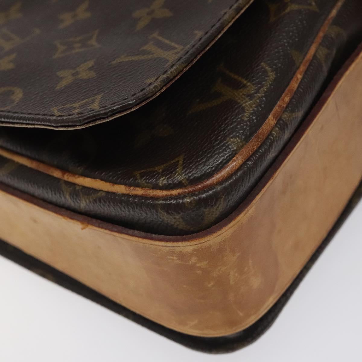 LOUIS VUITTON Monogram Cartouchiere GM Shoulder Bag M51252 LV Auth BA3340