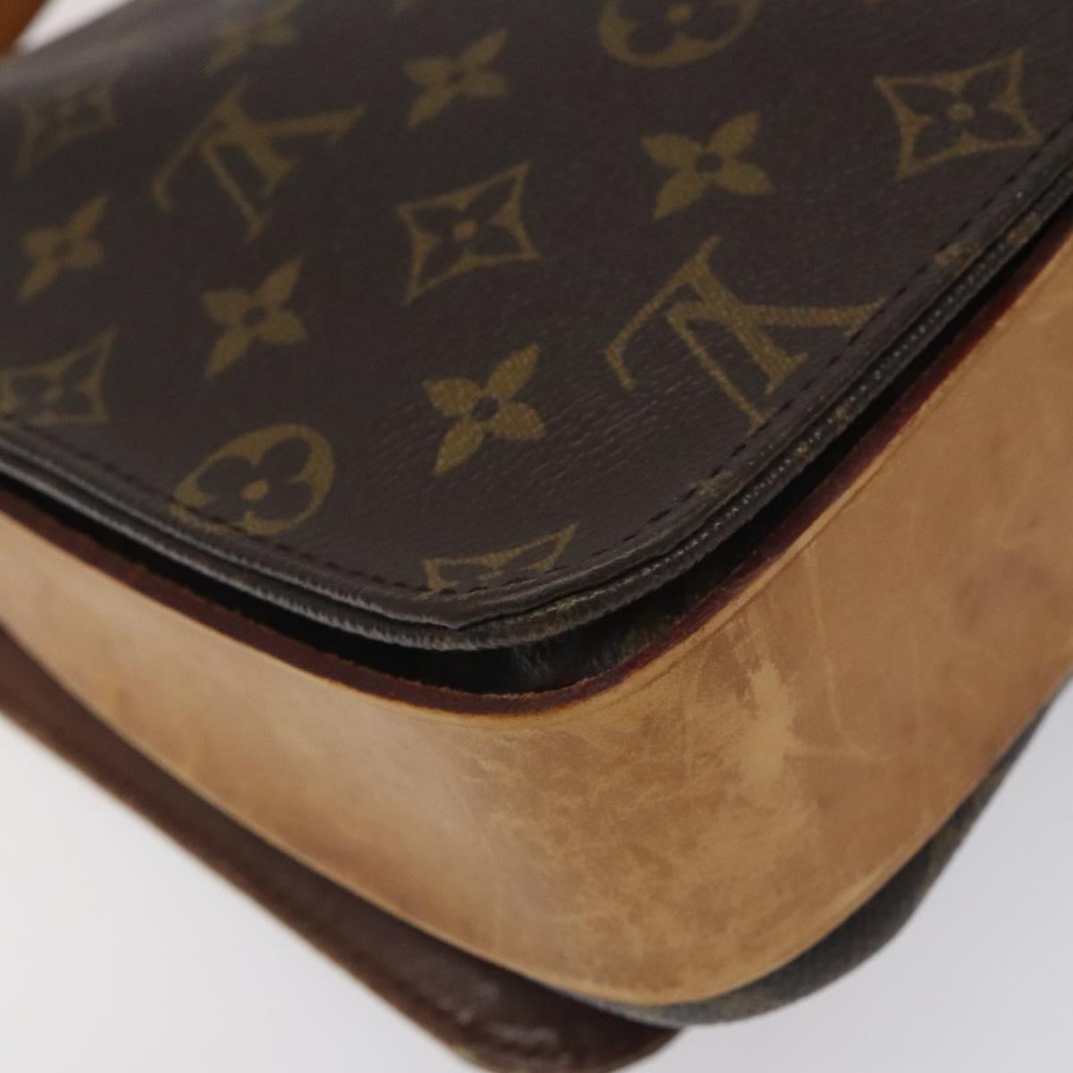 LOUIS VUITTON Monogram Cartouchiere GM Shoulder Bag M51252 LV Auth BA3340