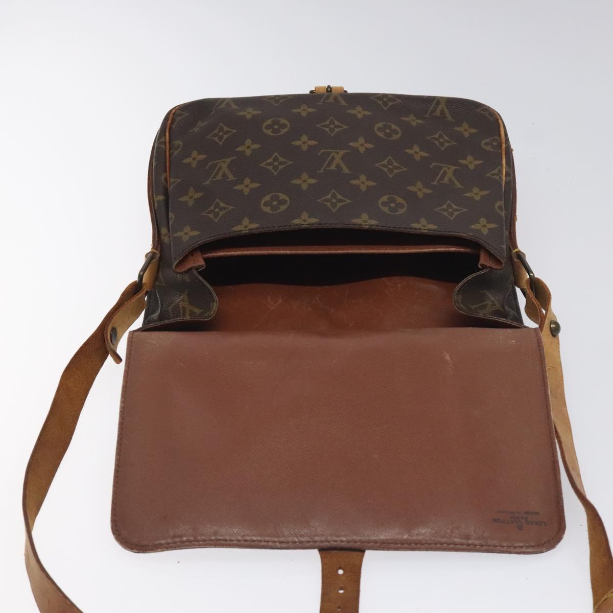LOUIS VUITTON Monogram Cartouchiere GM Shoulder Bag M51252 LV Auth BA3340