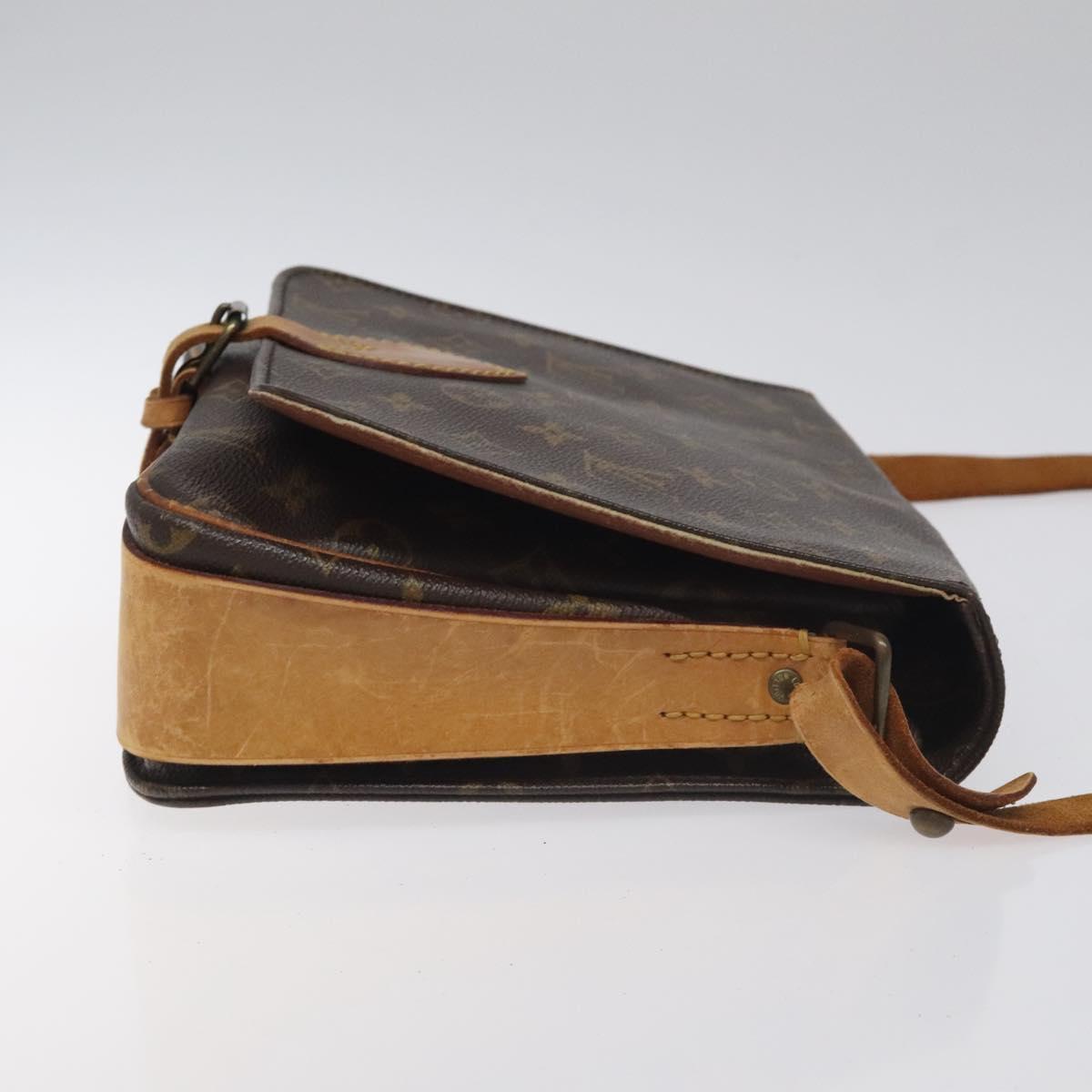 LOUIS VUITTON Monogram Cartouchiere GM Shoulder Bag M51252 LV Auth BA3340