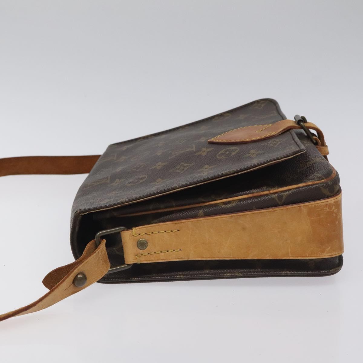 LOUIS VUITTON Monogram Cartouchiere GM Shoulder Bag M51252 LV Auth BA3340