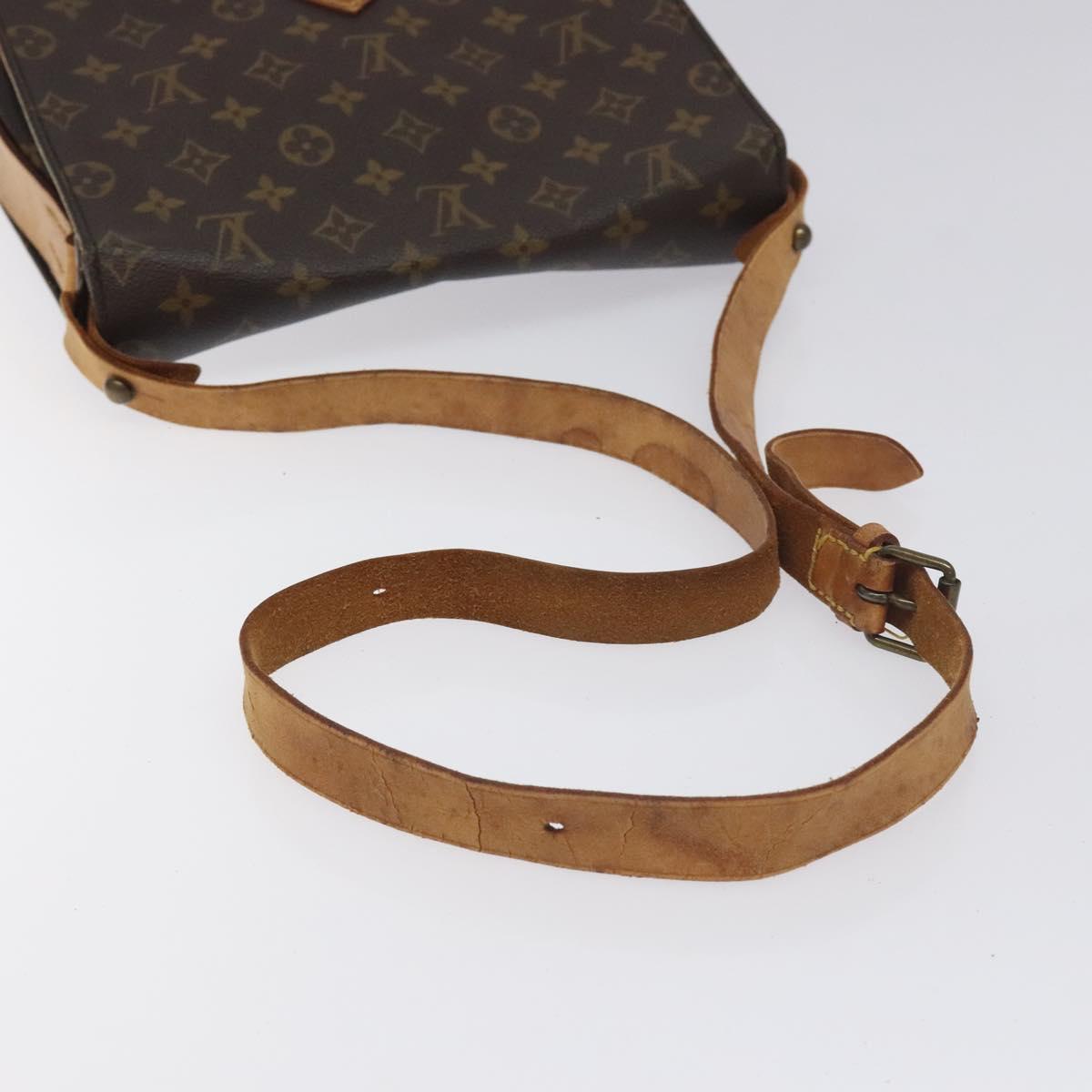 LOUIS VUITTON Monogram Cartouchiere GM Shoulder Bag M51252 LV Auth BA3340