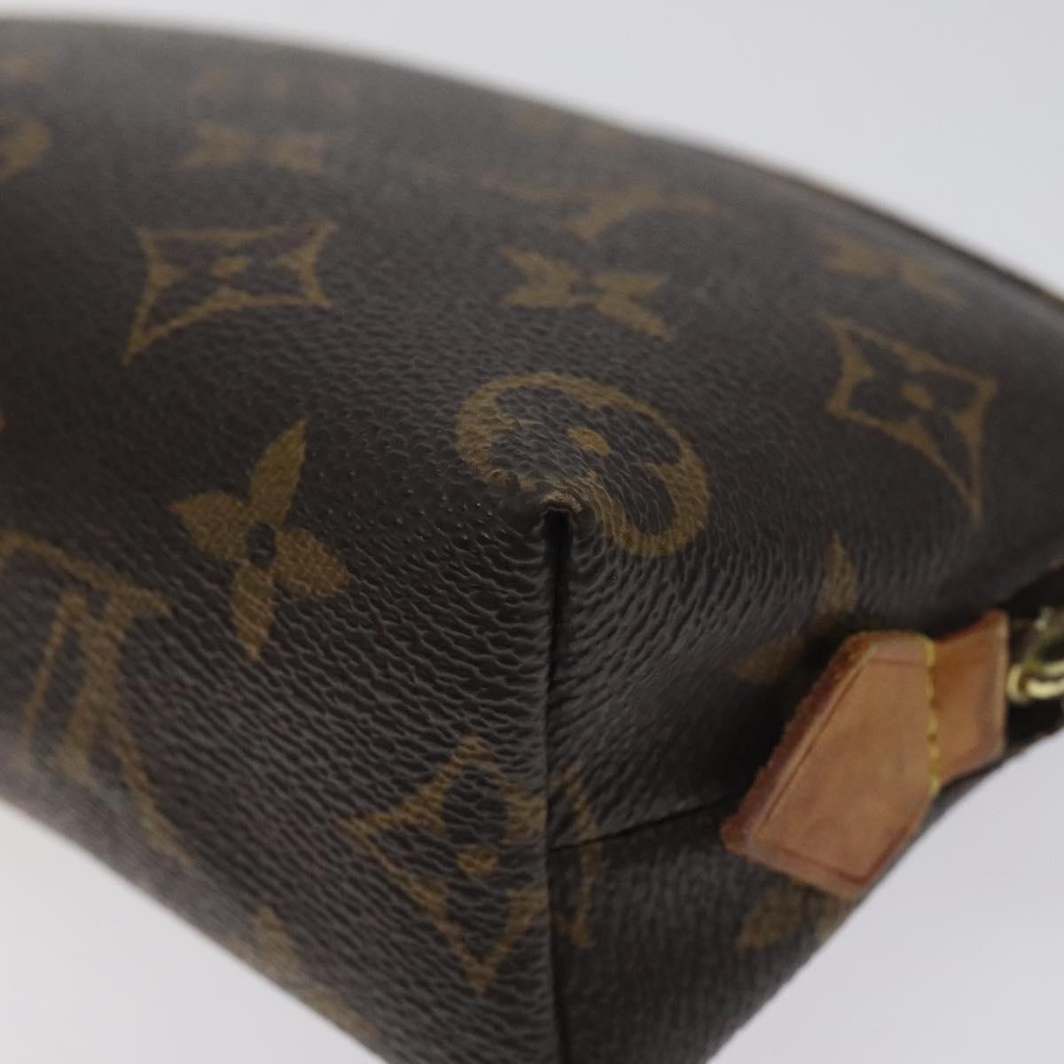 LOUIS VUITTON Monogram Pochette Cosmetic PM Cosmetic Pouch M47515 LV Auth BA3383