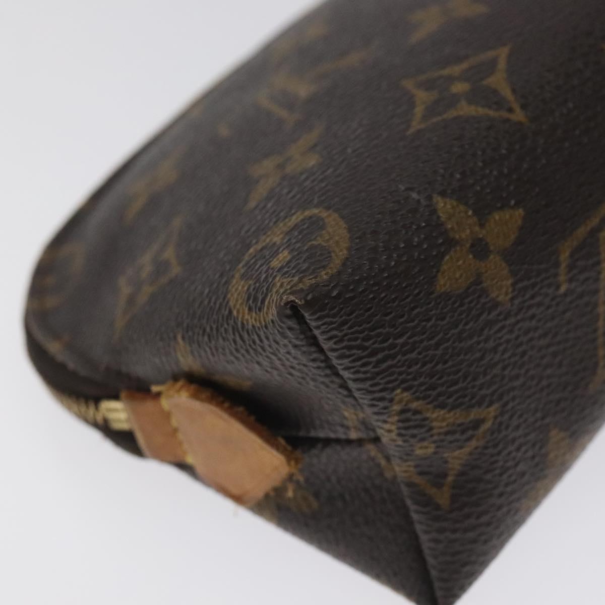 LOUIS VUITTON Monogram Pochette Cosmetic PM Cosmetic Pouch M47515 LV Auth BA3383