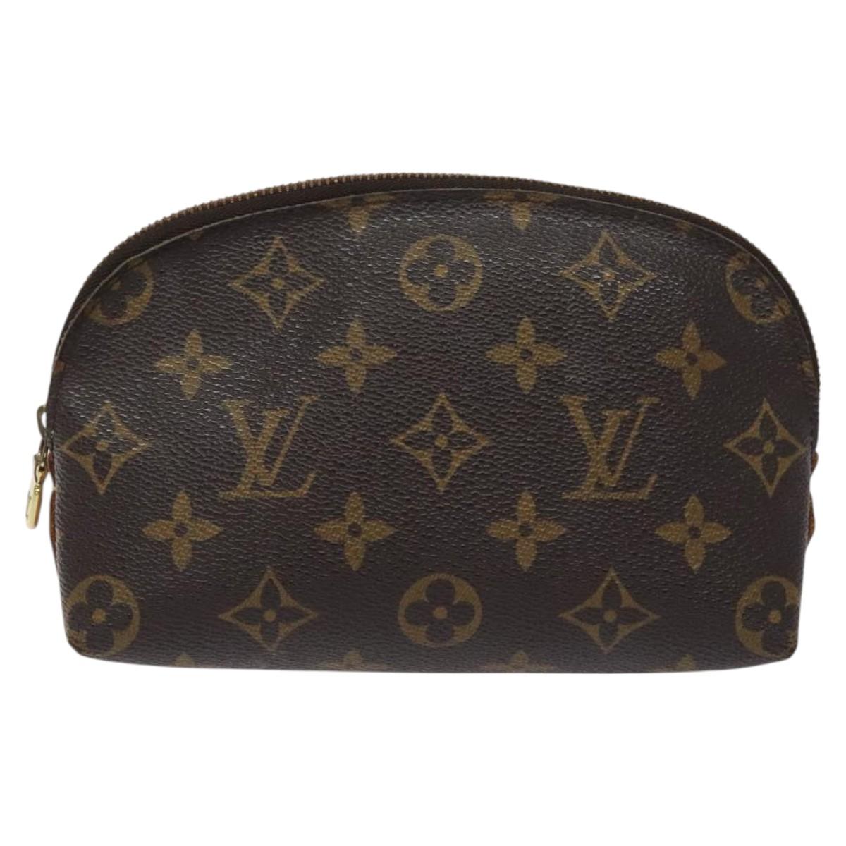LOUIS VUITTON Monogram Pochette Cosmetic PM Cosmetic Pouch M47515 LV Auth BA3383
