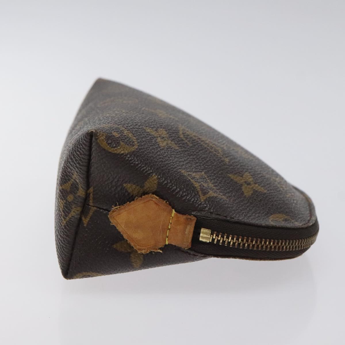 LOUIS VUITTON Monogram Pochette Cosmetic PM Cosmetic Pouch M47515 LV Auth BA3383