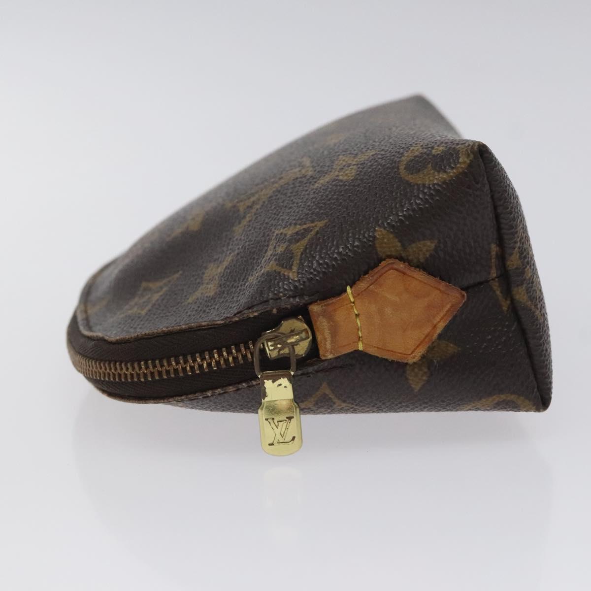 LOUIS VUITTON Monogram Pochette Cosmetic PM Cosmetic Pouch M47515 LV Auth BA3383
