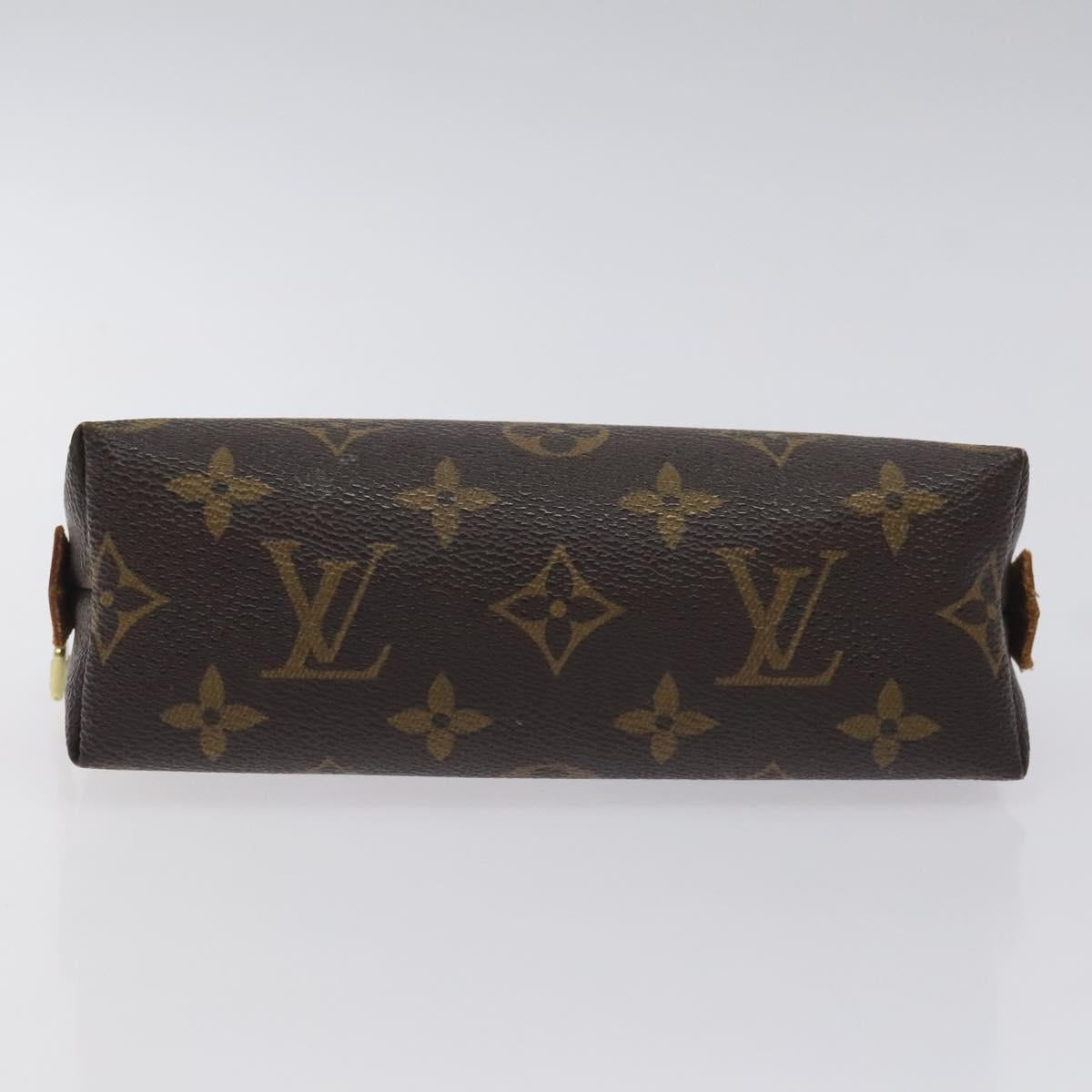 LOUIS VUITTON Monogram Pochette Cosmetic PM Cosmetic Pouch M47515 LV Auth BA3383