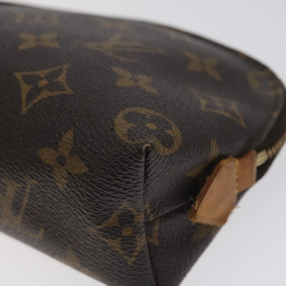 LOUIS VUITTON Monogram Pochette Cosmetic PM Cosmetic Pouch M47515 LV Auth BA3383
