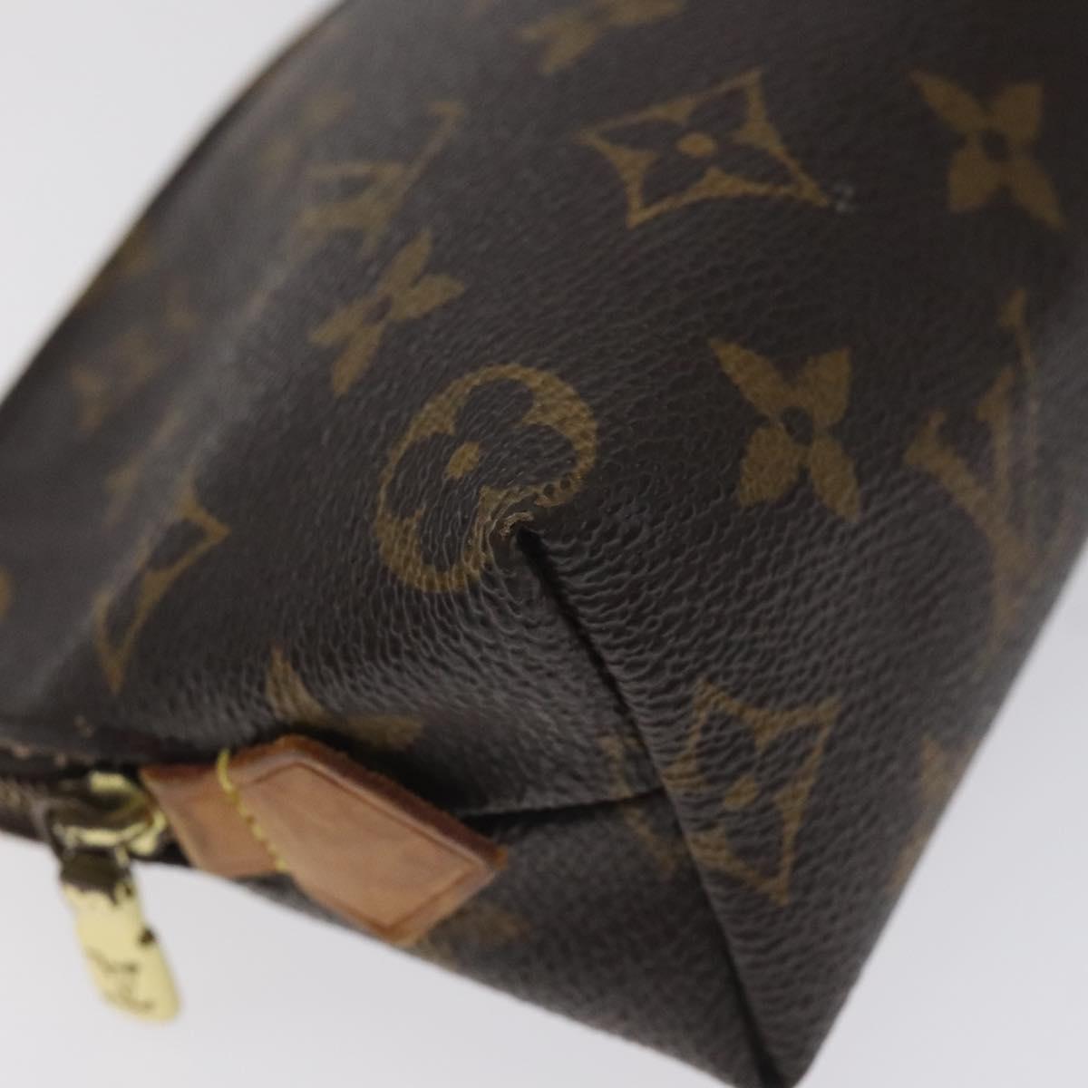 LOUIS VUITTON Monogram Pochette Cosmetic PM Cosmetic Pouch M47515 LV Auth BA3383