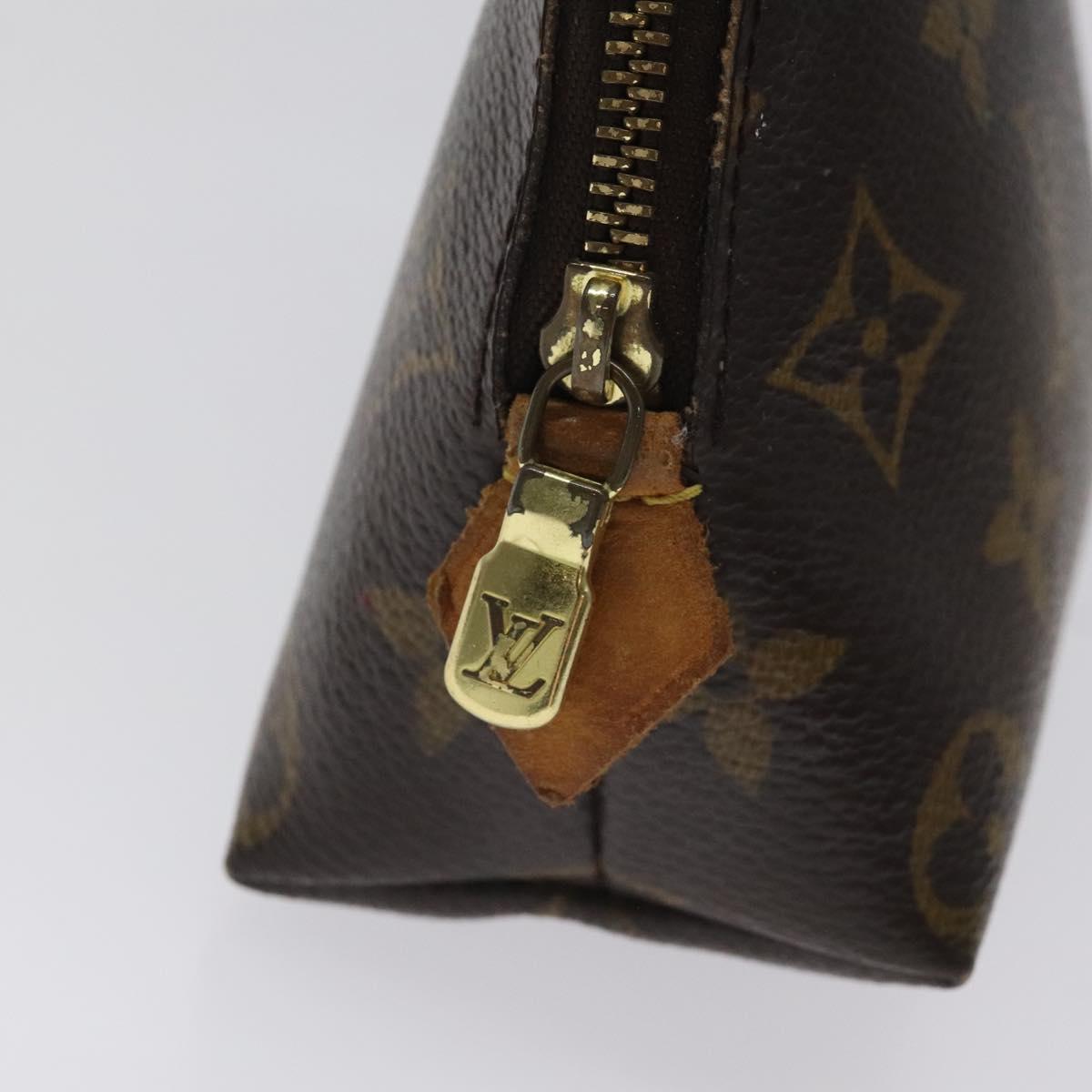 LOUIS VUITTON Monogram Pochette Cosmetic PM Cosmetic Pouch M47515 LV Auth BA3384