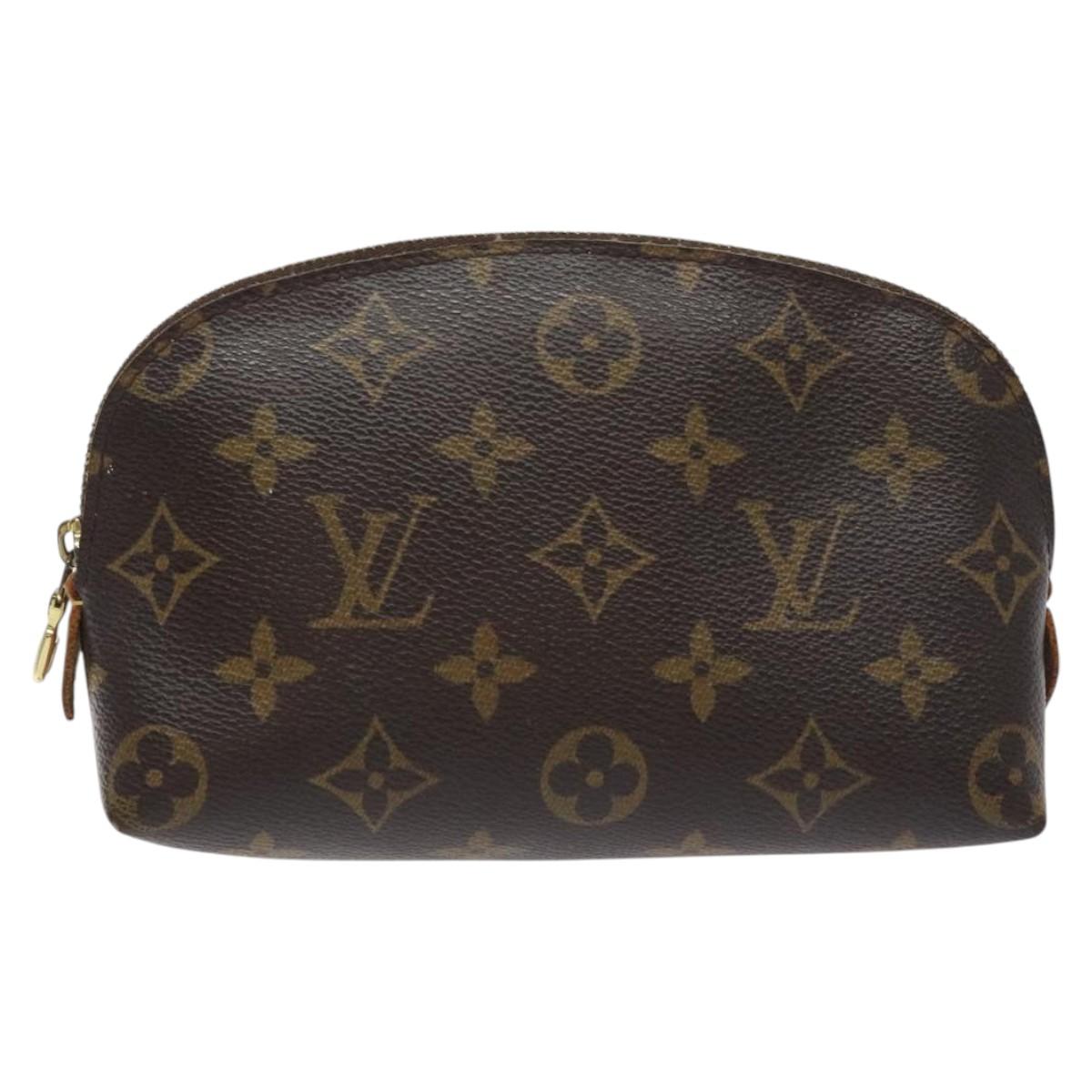 LOUIS VUITTON Monogram Pochette Cosmetic PM Cosmetic Pouch M47515 LV Auth BA3384